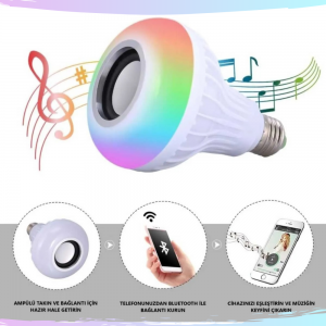 BLUETOOTH HOPARLÖR LED LAMBA